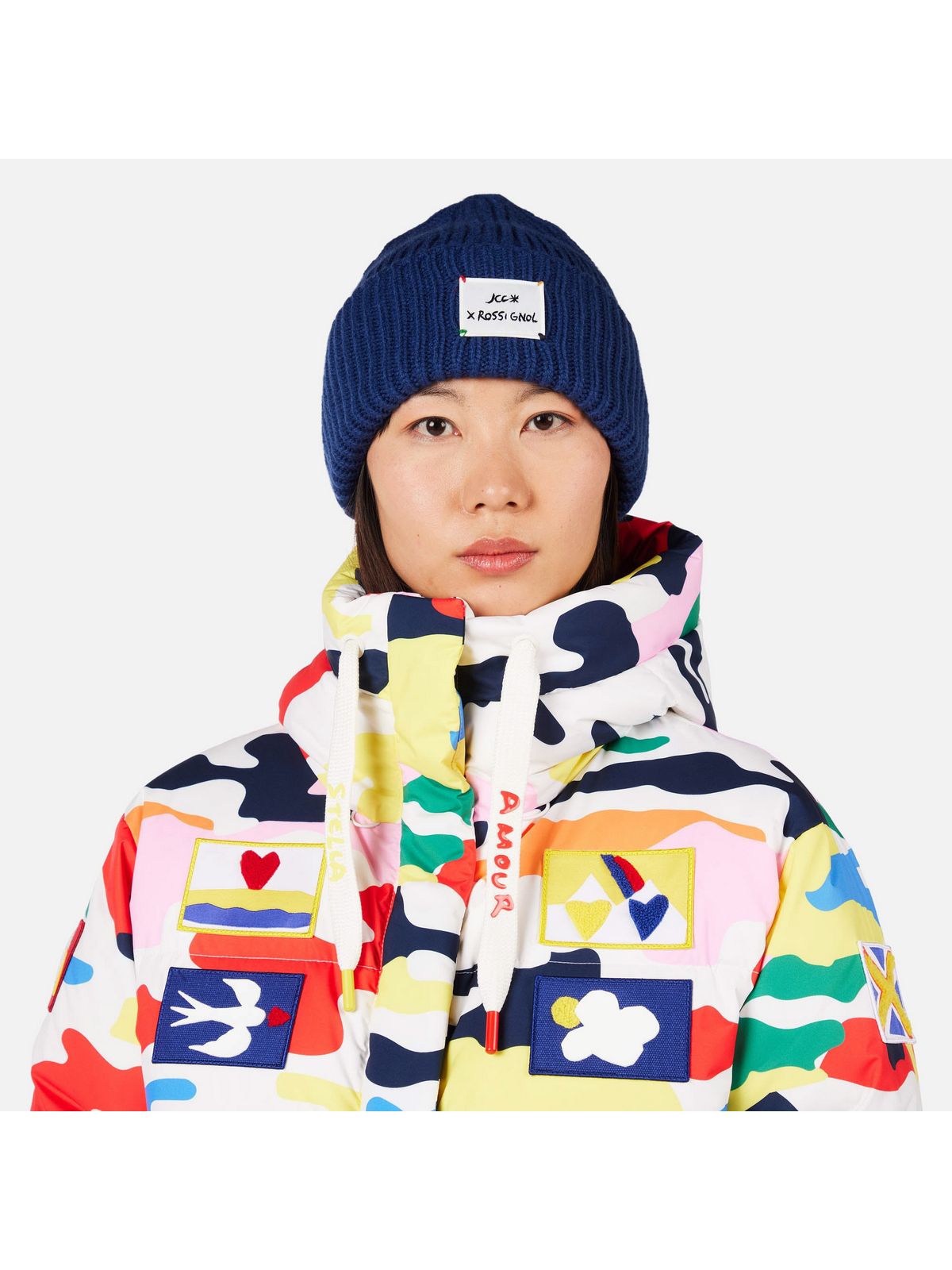 Kurtka narciarska damska ROSSIGNOL W JCC ALLSNOW DOWN JKT multikolor