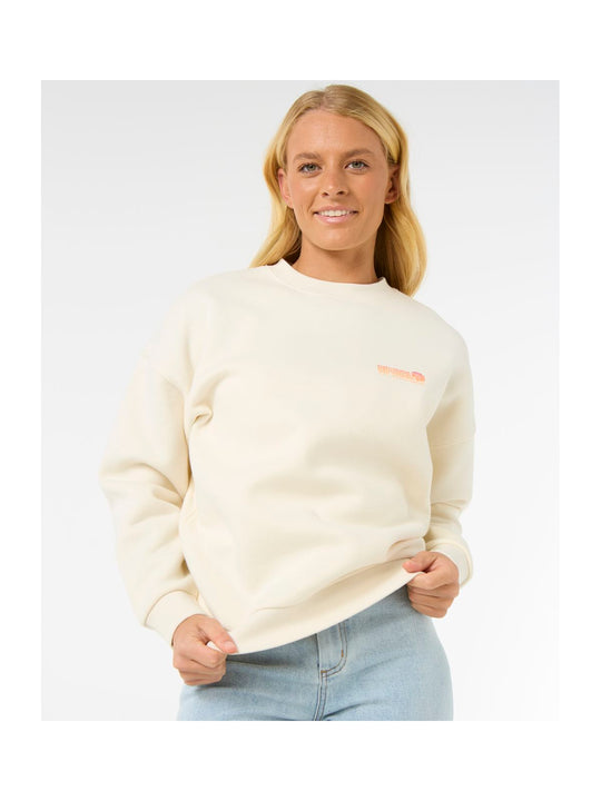 Bluza RIP CURL Ocean Tech Heritage Crew biały
