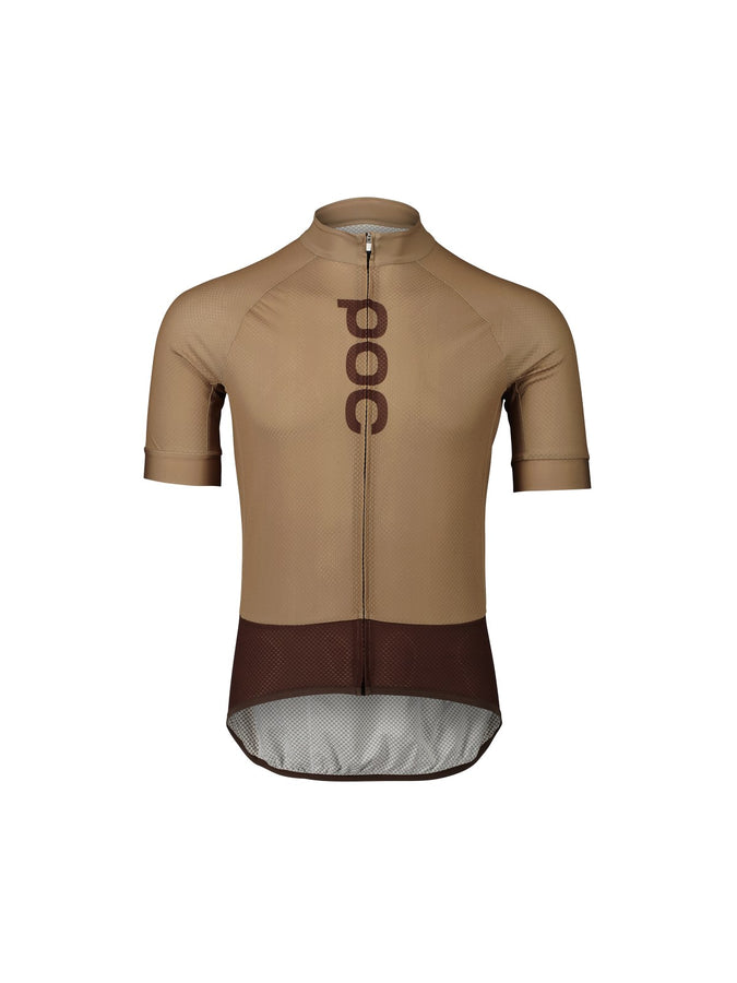 Koszulka rowerowa POC M's Essential Road Logo Jersey brązowy