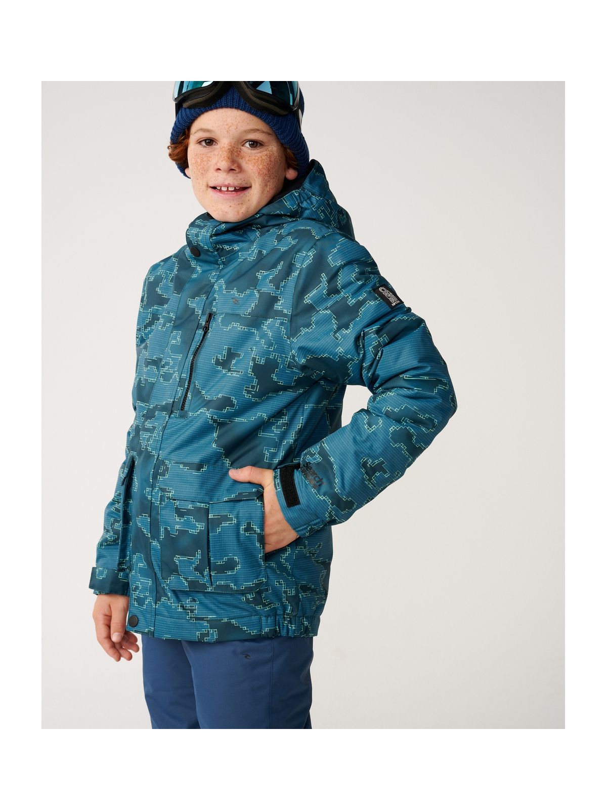 Kurtka juniorska RIP CURL S-Series snake10K Jkt Kids niebieska