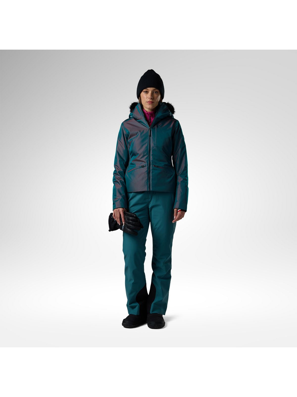 Kurtka narciarska damska ROSSIGNOL W Snowcrystal Insulated Jacket granatowa