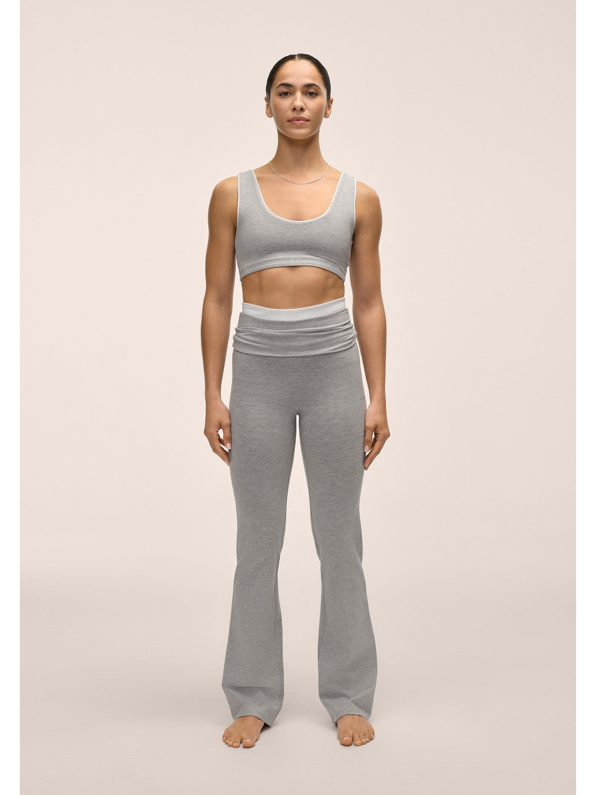 Spodnie damskie CASALL Sublime Folded Flare Pants kolor szary