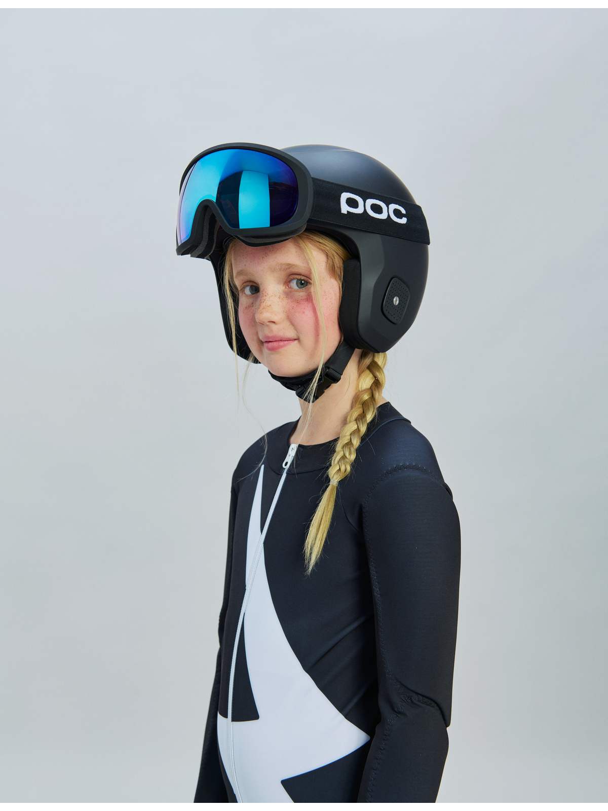 Kask narciarski dla dzieci POC Skull Dura Jr czarny mat
