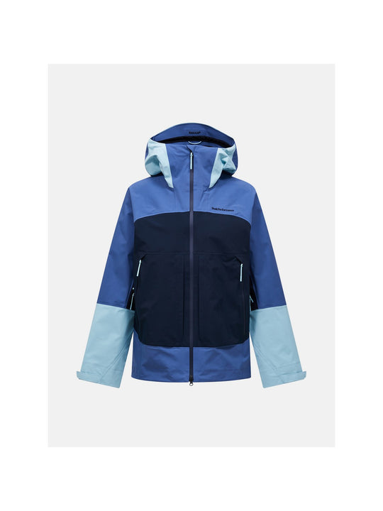 Kurtka narciarska męska PEAK PERFORMANCE Vislight GORE-TEX C-Knit 3L Shell Jacket niebieska
