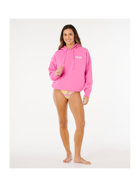 Bluza damska RIP CURL Surf Puff Heritage Hood różowa
