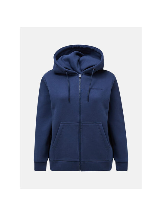Bluza Peak Performance W Original Small Logo Zip niebieski
