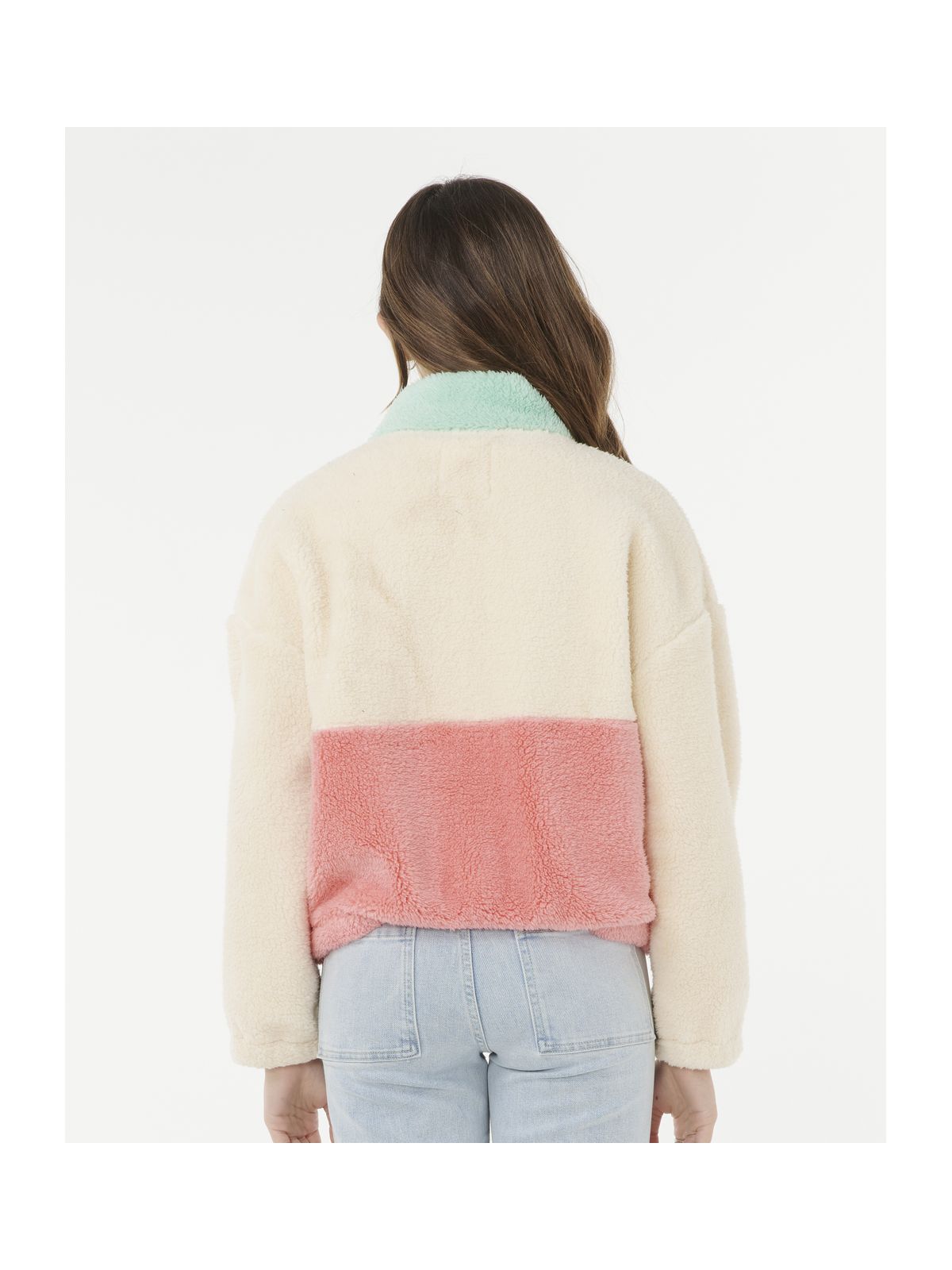 Bluza RIP CURL BLOCK PARTY POLAR FLEECE-GIRL różowa
