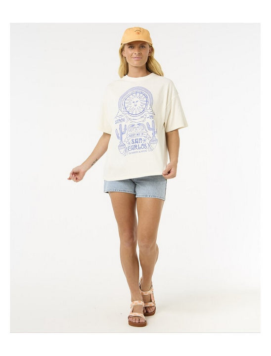 Koszulka damska RIP CURL San Carlos Heritage Tee biała
