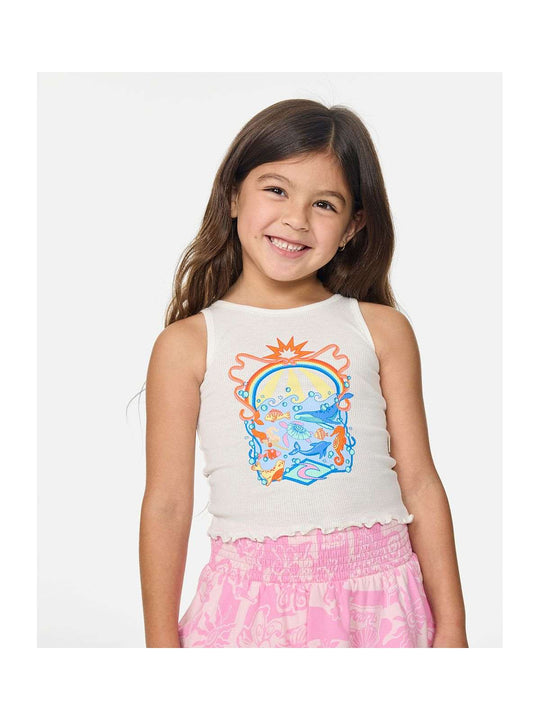 Koszulka dziewczęca RIP CURL Surf Magic Tank-Girl biała
