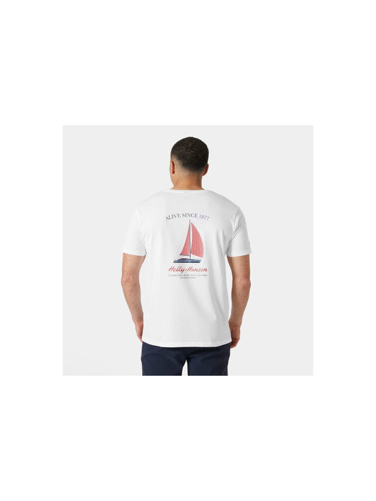 Koszulka HELLY HANSEN SHORELINE T-SHIRT 3. biały - Adventure Sports
