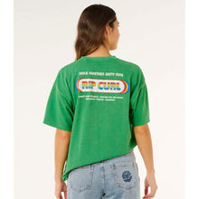 Koszulka damska RIP CURL Surf Revival Heritage Tee zielona
