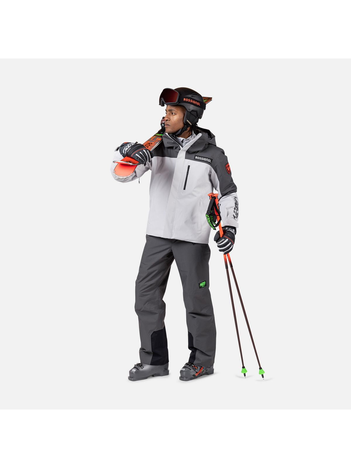 Spodnie narciarskie męskie ROSSIGNOL Hero Insulated Ski Pant szare