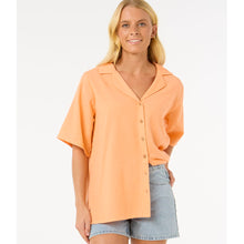 Koszula RIP CURL Cala Vadella Textured Shirt pomarańczowy
