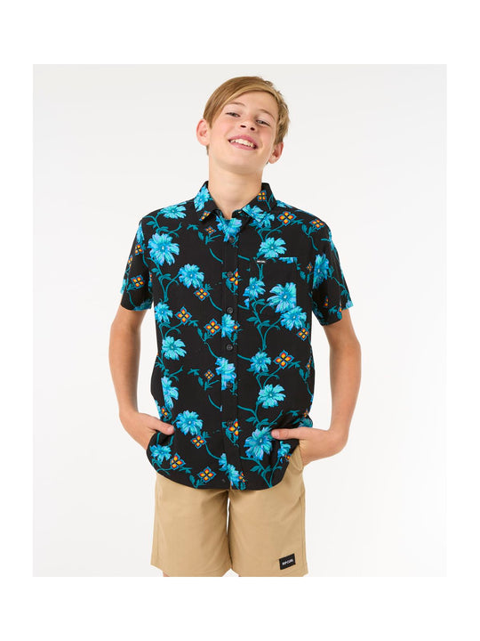 Koszula RIP CURL Surf Revival S/S Shirt-Boy czarny
