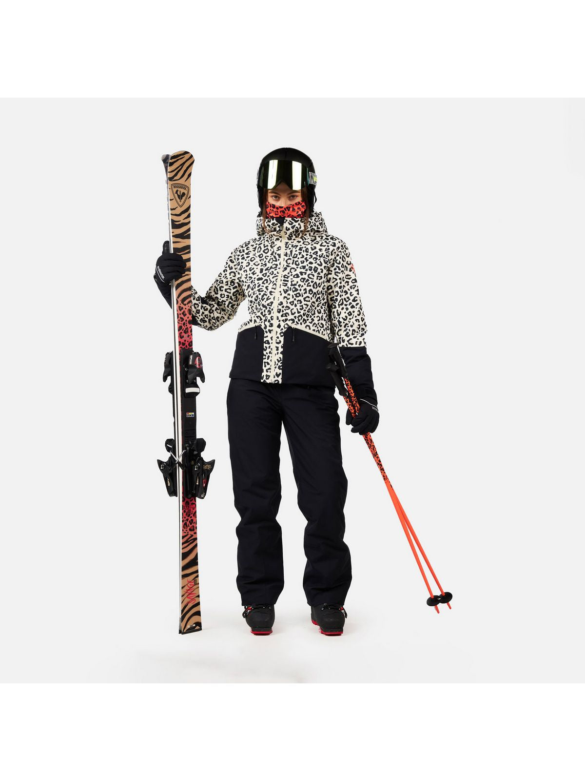 Kurtka narciarska damska ROSSIGNOL W ROCHRUN ALLOVER JKT multikolor