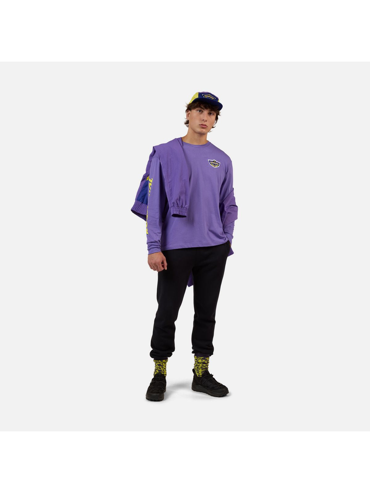Koszulka unisex ROSSIGNOL SUPER LS TEE fioletowa