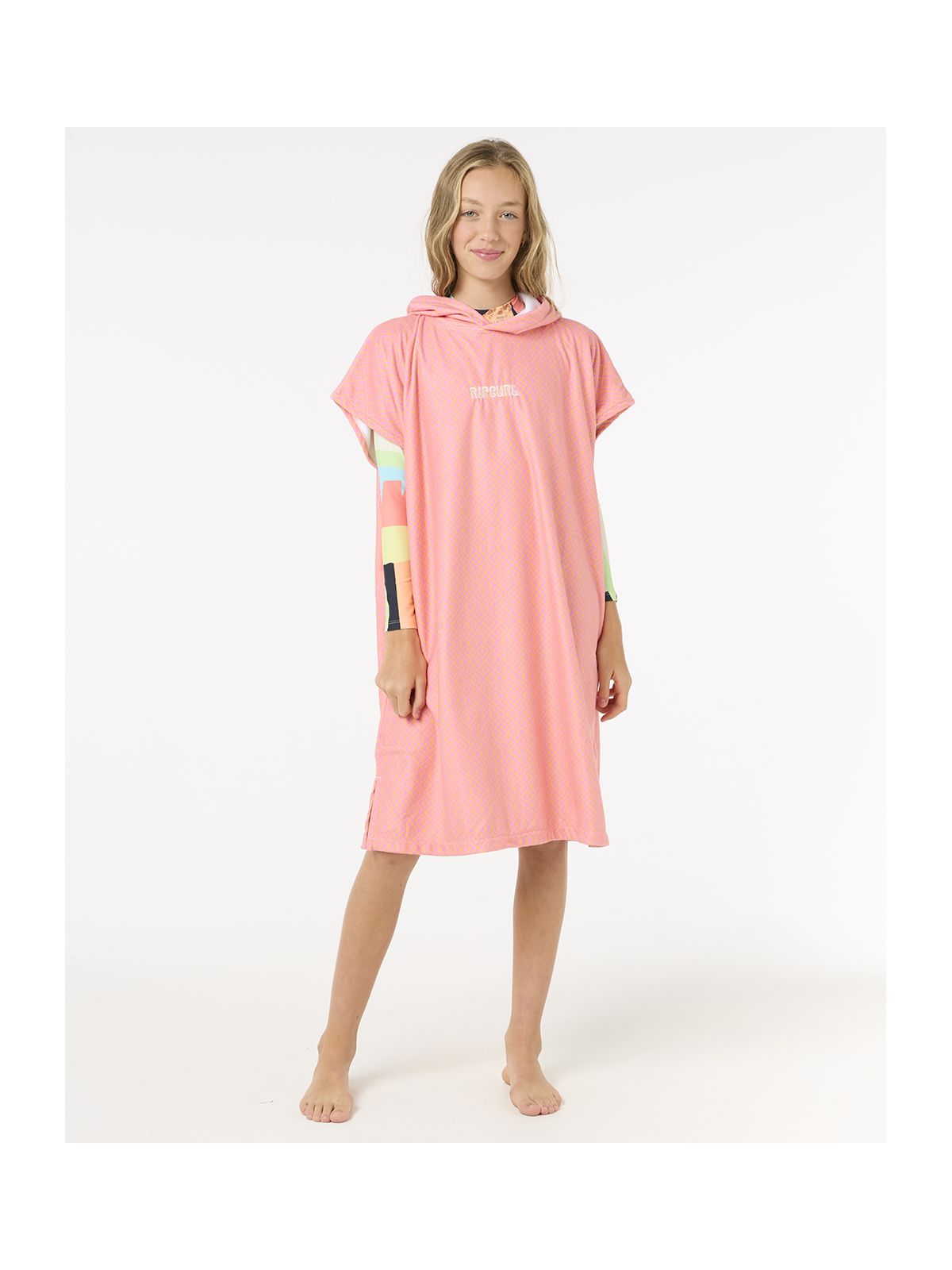 Ponczo RIP CURL Mixed Hooded Towel-Girl pomarańczowy