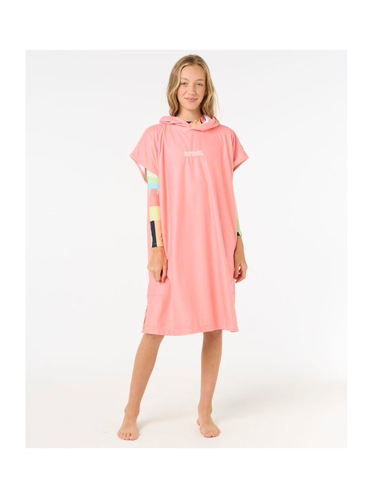 Ponczo RIP CURL Mixed Hooded Towel-Girl pomarańczowy
