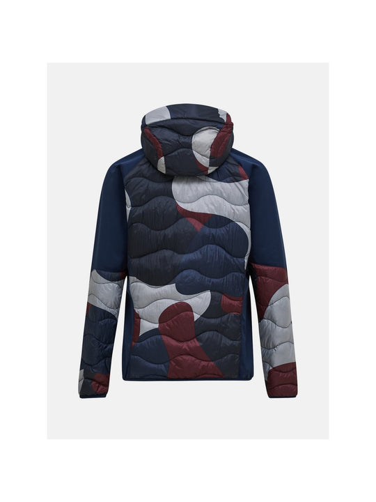 Kurtka męska PEAK PERFORMANCE Helium AOP Down Hybrid Hood Multicolor
