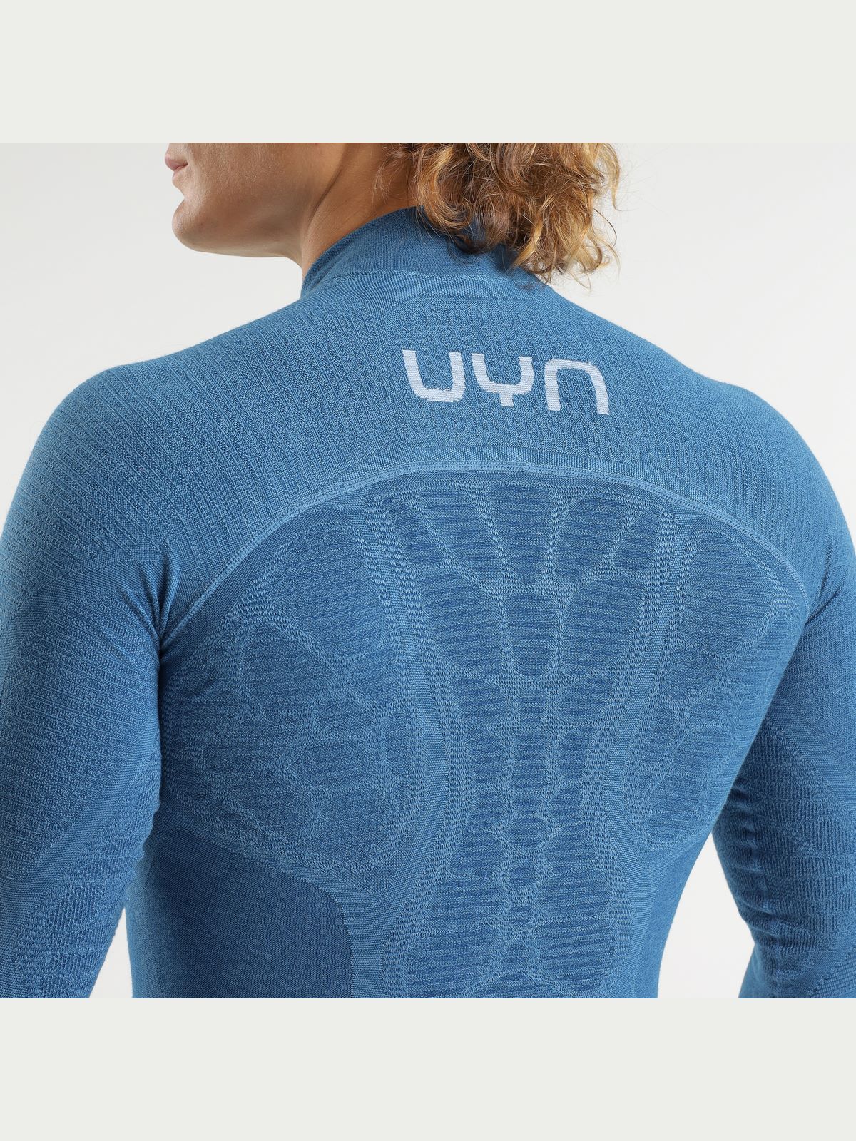 Koszulka UYN Man Elevatyon Biomorph Uw Shirt Long Sl. Turtle Neck niebieski
