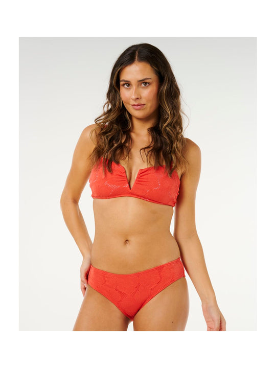 Dół bikini RIP CURL Oasis Full Pant czerwony
