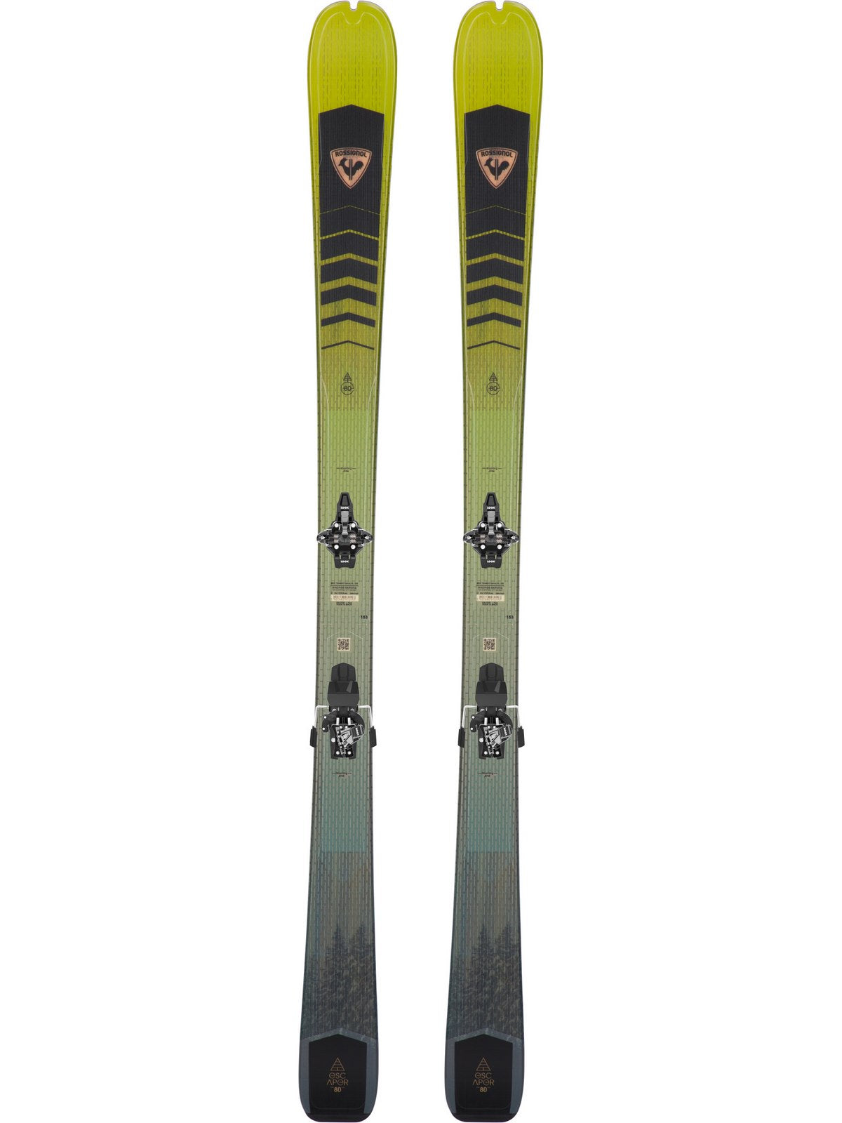 Narty skitourowe ROSSIGNOL ESCAPER 80 + wiązania LOOK HT Radical 10 D82 blk