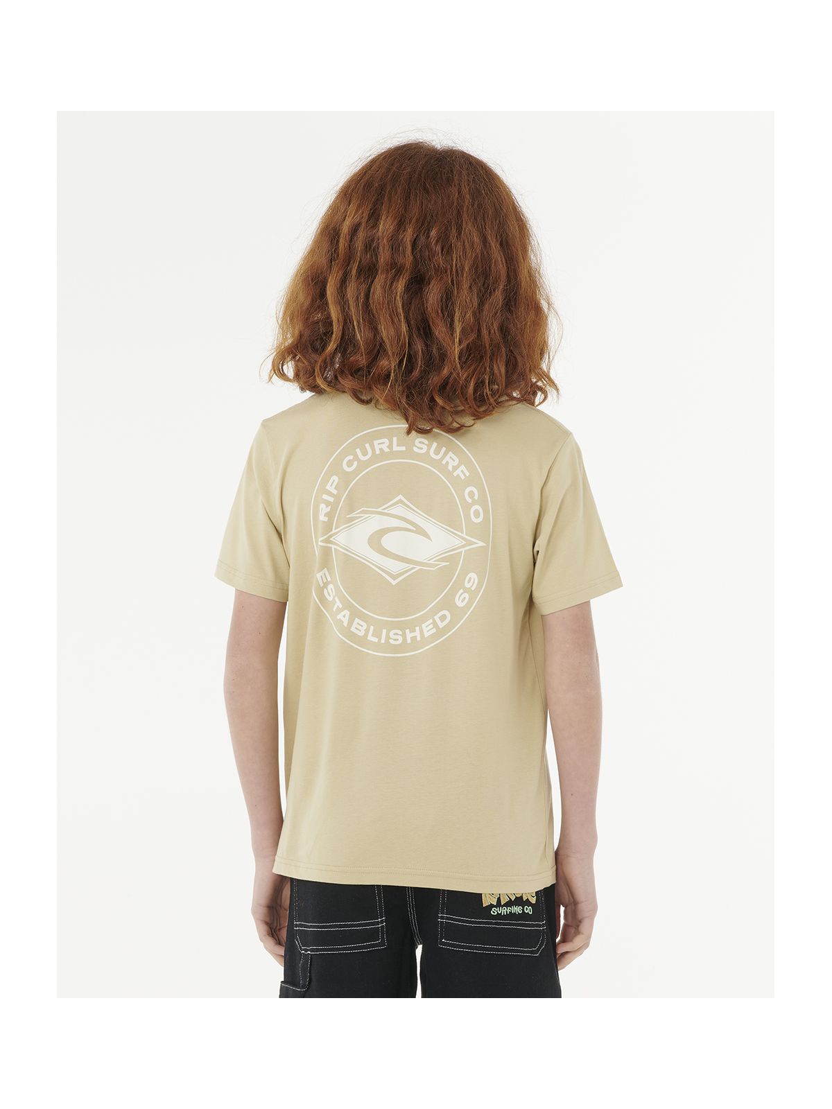 Koszulka RIP CURL STAPLER TEE - BOY zielona