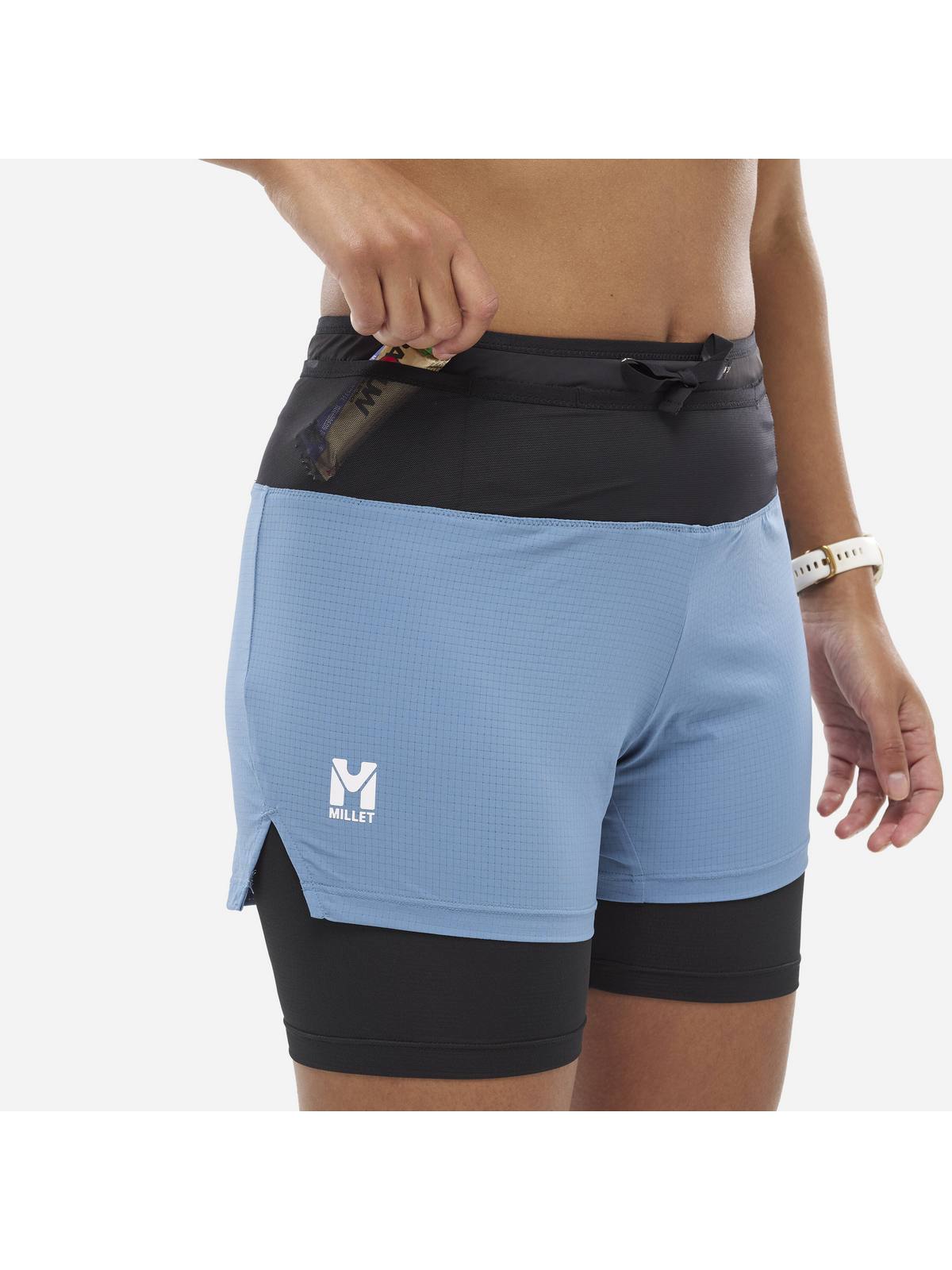 Szorty MILLET INTENSE 2IN1 SHORT W niebieski - Adventure Sports