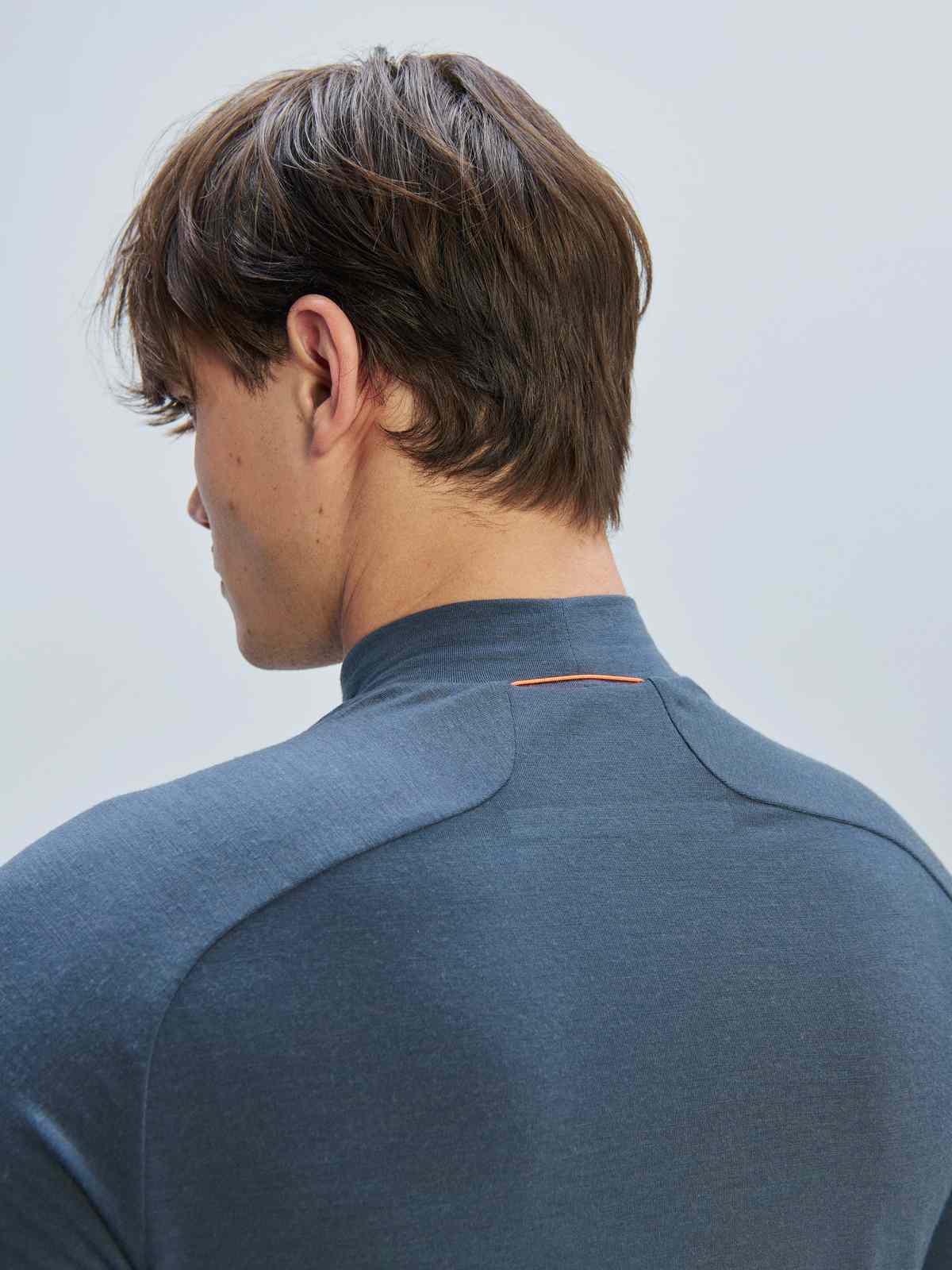 Koszulka narciarska POC M's Layer Merino Mock Neck Jersey szara