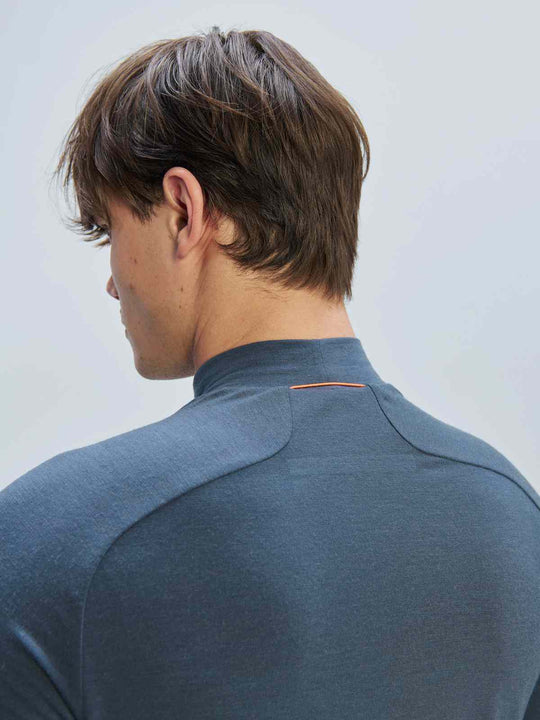 Koszulka narciarska POC M&#39;s Layer Merino Mock Neck Jersey szara
