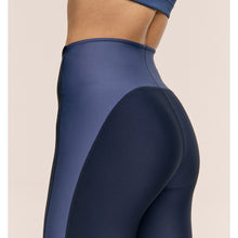 Legginsy treningowe damskie CASALL Shaped Block High Waist Tights kolor granatowy
