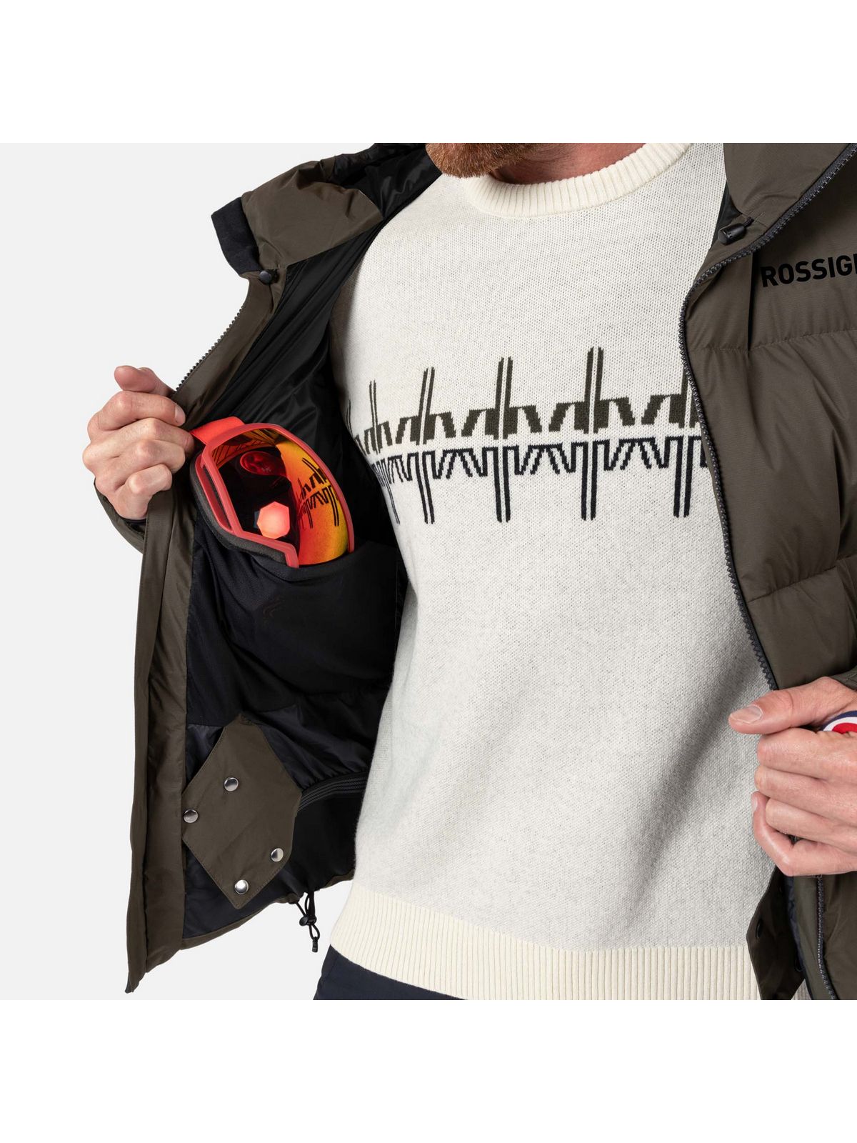 Kurtka męska ROSSIGNOL Daille Down Jkt zielona