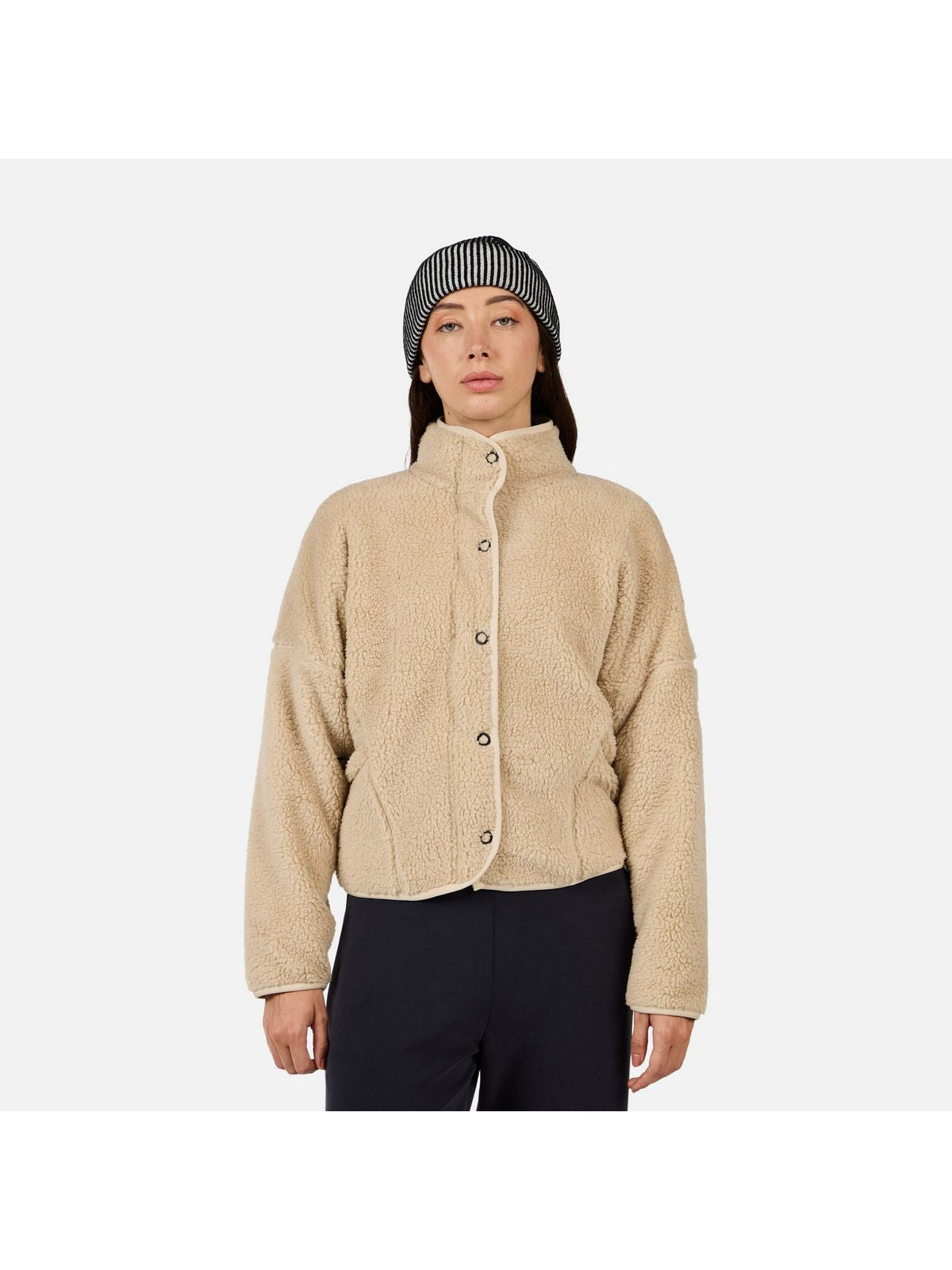 Bluza damska ROSSIGNOL W ALLTRACK SNAP SHERPA JKT szara