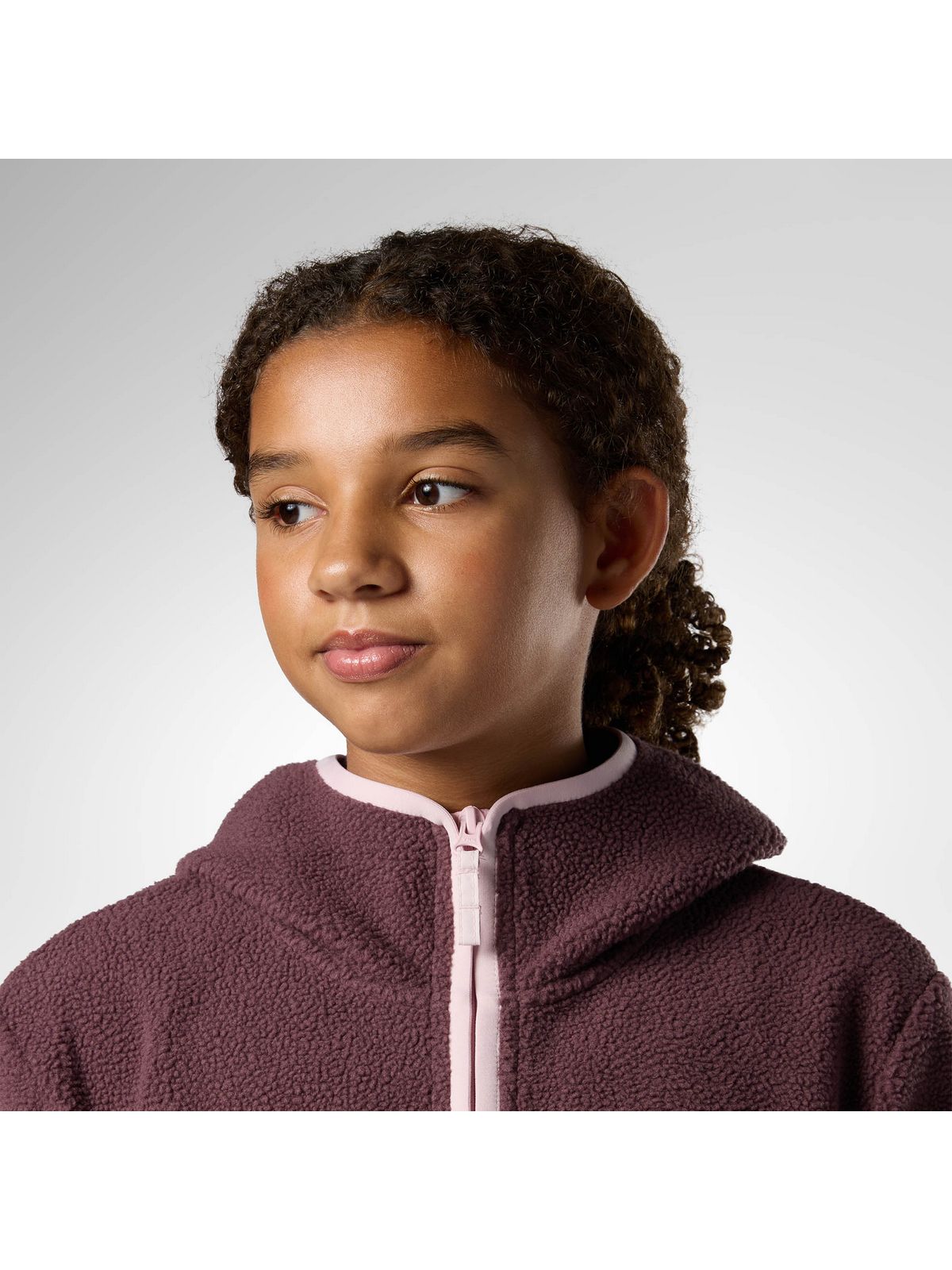 Bluza juniorska ROSSIGNOL Jr Alltrack Anorak Fleece bordowa
