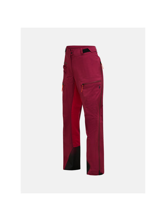 Spodnie PEAK PERFORMANCE W Vislight Gore-Tex C-Knit Pants bordowy

