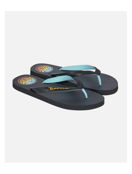 Japonki plażowe męskie RIP CURL Wetty Fade Bloom Open Toe czarne
