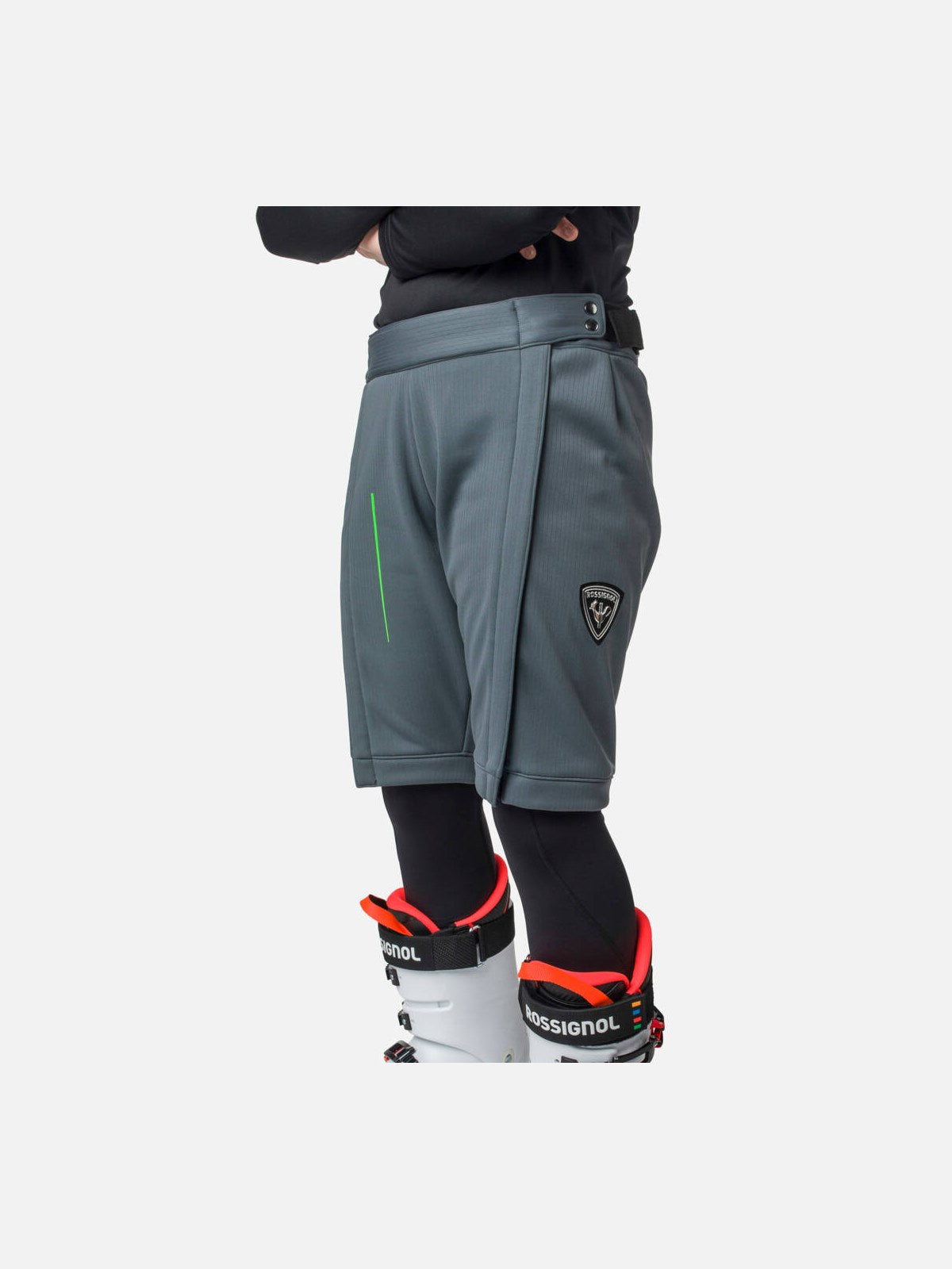 Szorty narciarskie ROSSIGNOL Racing Short Junior - szary