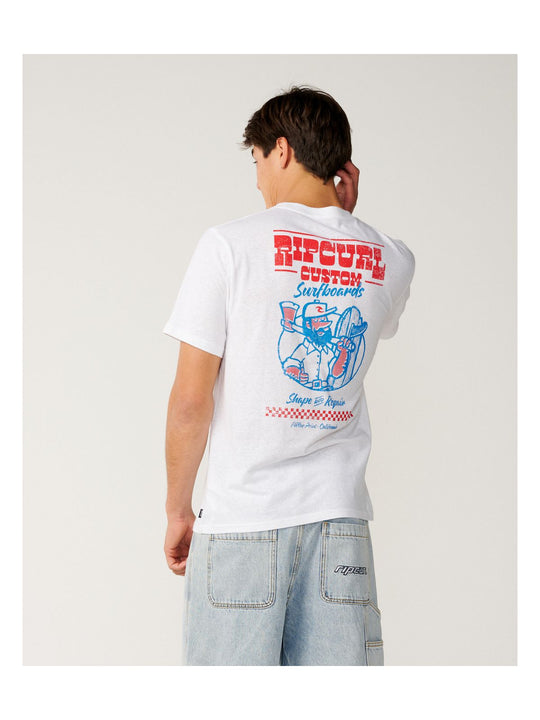 Koszulka męska RIP CURL Shaper Address Tee Update biała
