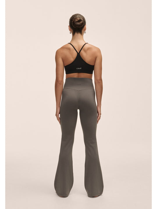 Spodnie damskie Casall Soft Touch Flared Pants szary
