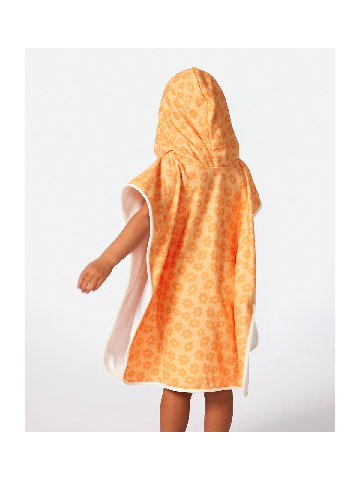 Ponczo dziewczęcze RIP CURL Mixed Hooded Towel-Girl pomarańczowy