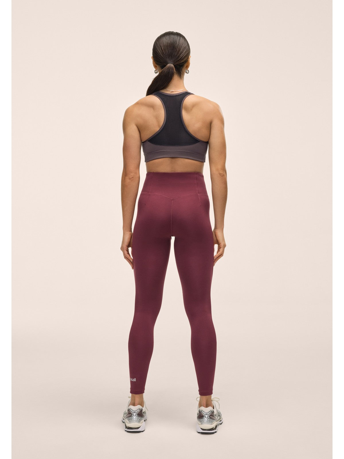 Legginsy damskie CASALL Soft Touch High Waist Tights kolor bordowy