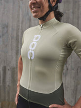 Koszulka rowerowa POC W&#39;s ESSENTIAL ROAD LOGO Jersey - zielony
