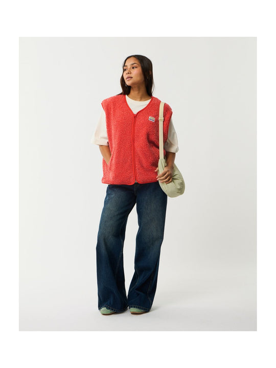 Kamizelka damska RIP CURL Every Day Polar Vest czerwona
