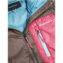 Kurtka puchowa damska PEAK PERFORMANCE Helium Utility Down Hood Jacket brązowa
