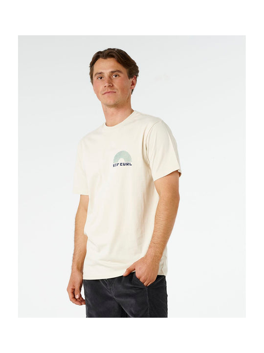 Koszulka męska RIP CURL Aots Rising Tee biała
