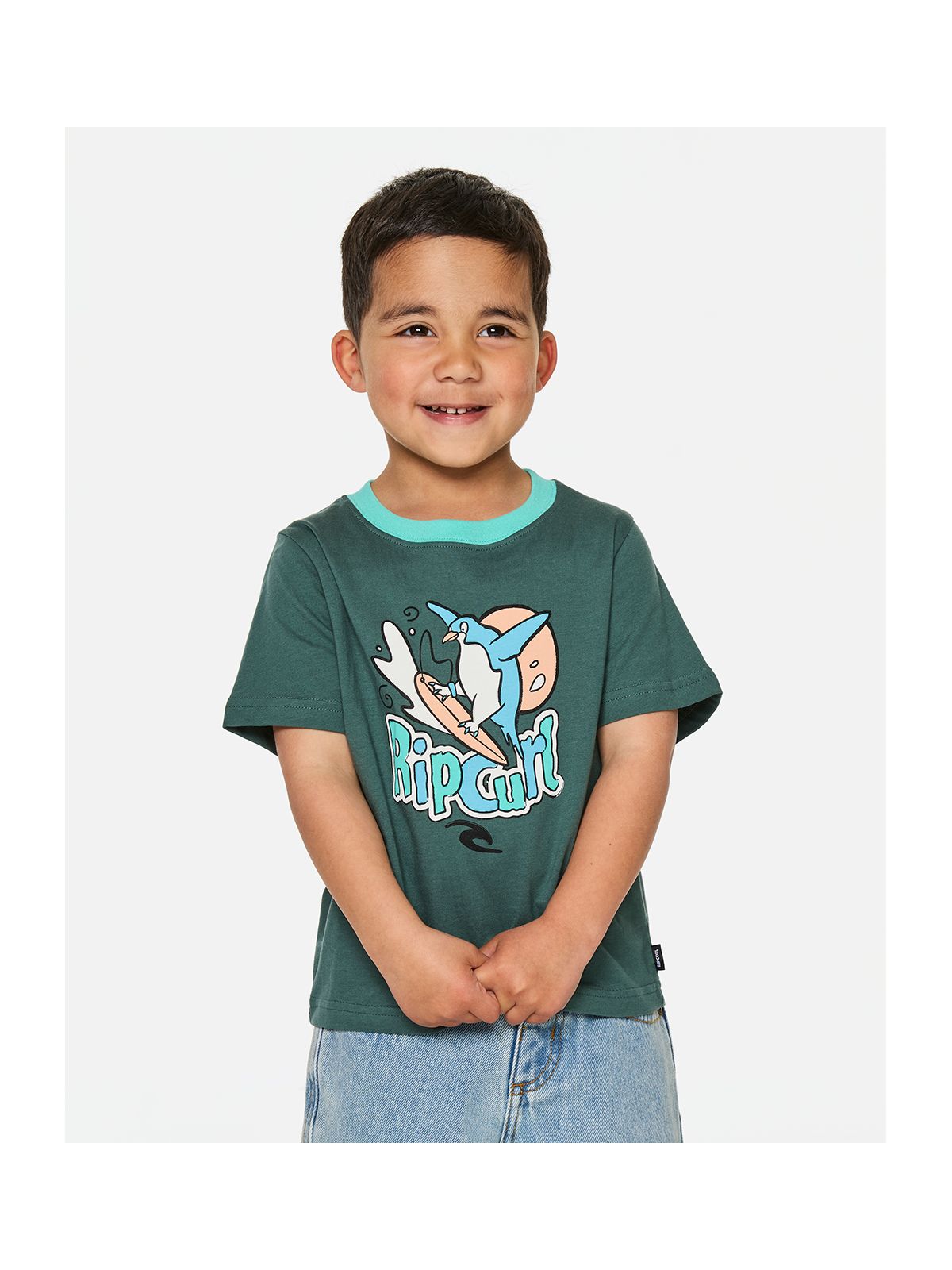 Koszulka juniorska RIP CURL Paddle Out Art Tee-Boy zielona