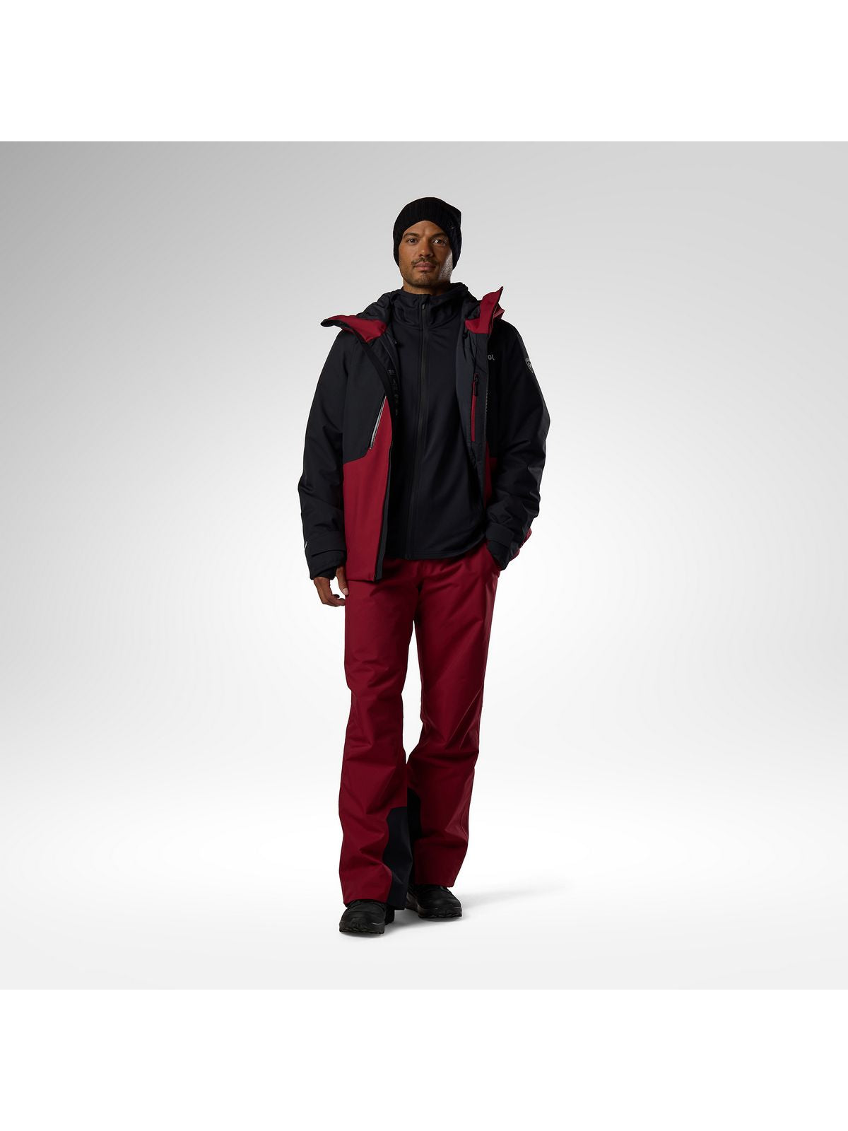 Spodnie narciarskie męskie ROSSIGNOL Insulated Ski Pant bordowe
