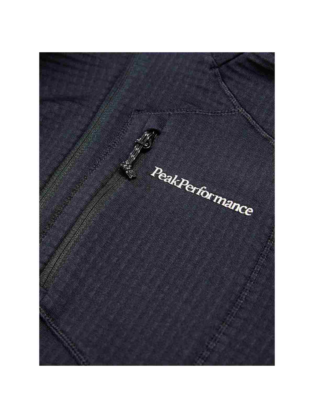 Bluza PEAK PERFORMANCE W Trail Polartec Zip Hood czarny