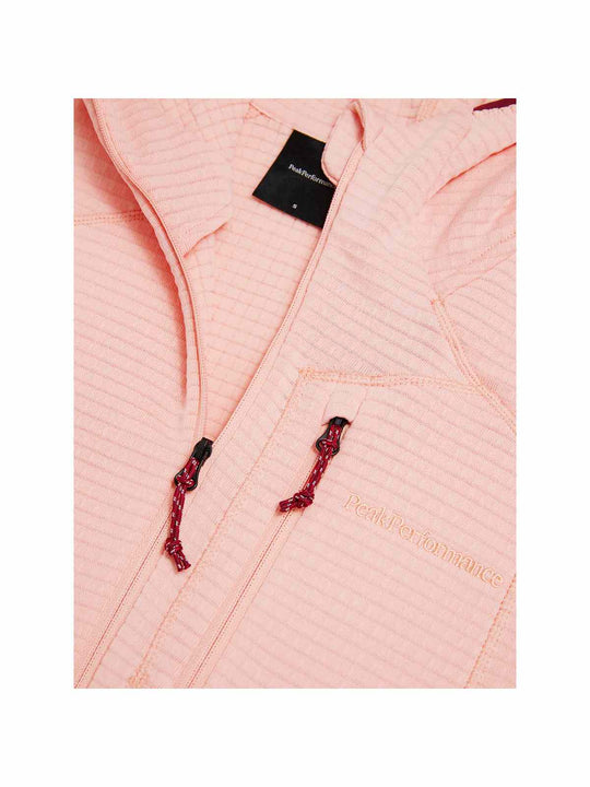 Bluza PEAK PERFORMANCE W Trail Polartec Zip Hood różowy
