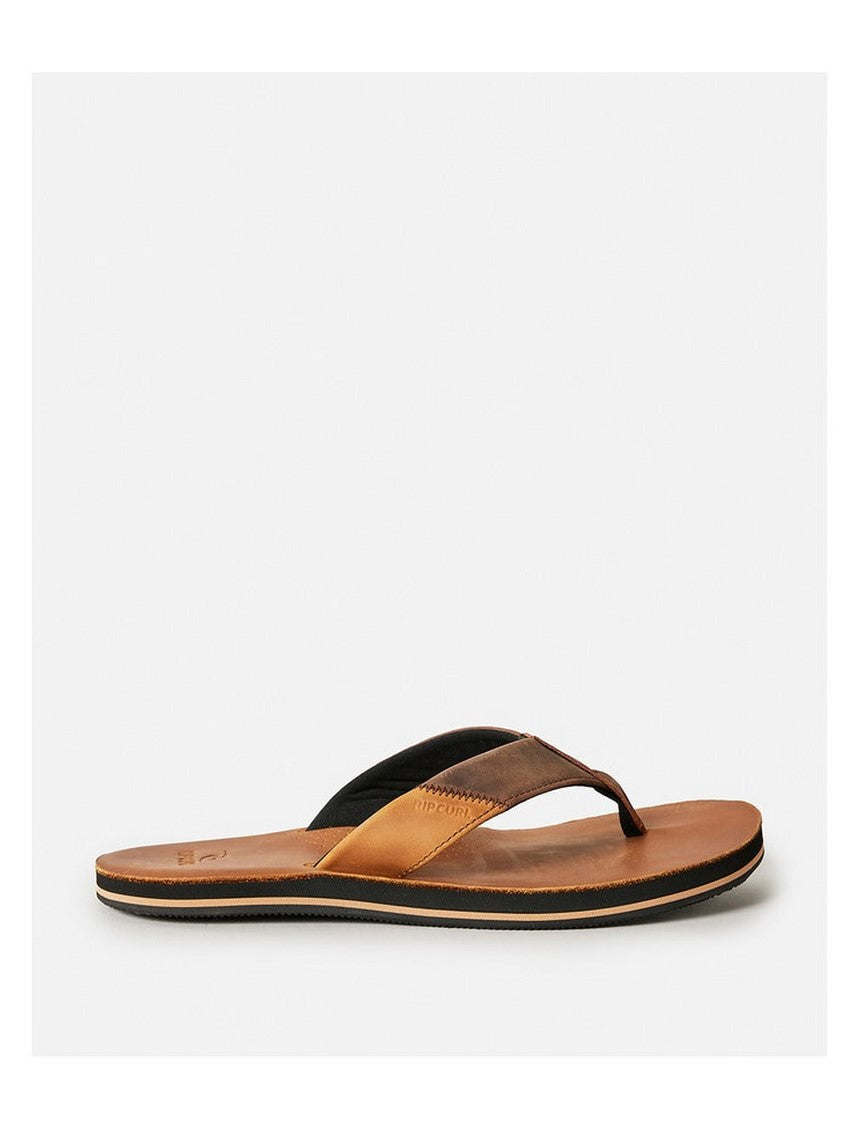 Japonki męskie skórzane RIP CURL Oxford Leather Open Toe brązowe